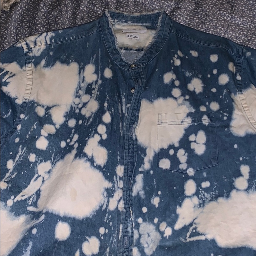 Urban Outfitters Bleached Denim Shirt
